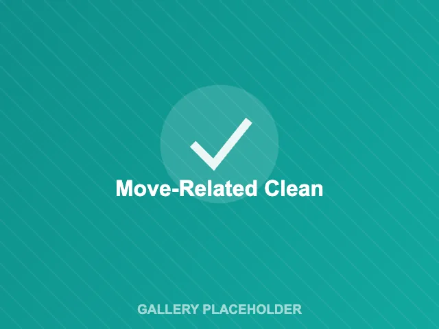 Move-in and move-out cleaning project in East London