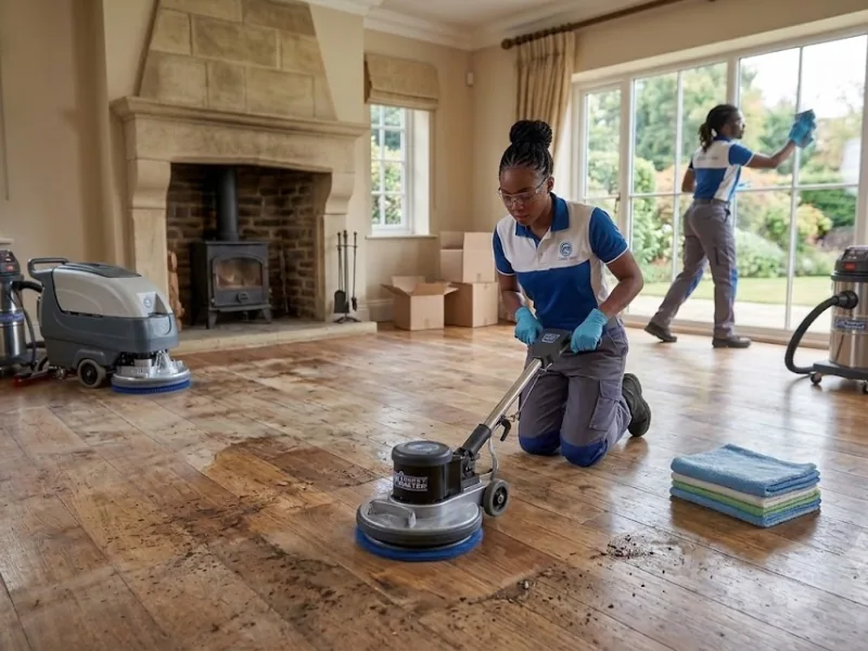 Sonyuko Cleaning Services team cleaning a property during a move
